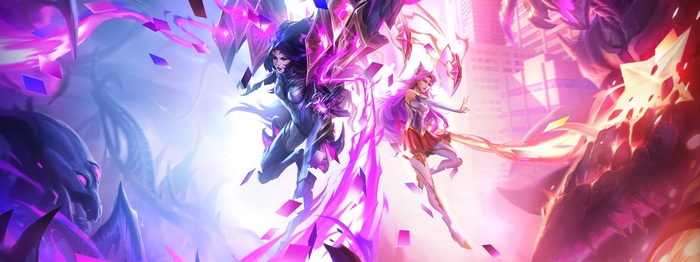 League of Legends Star Guardian Kai'Sa and Lux
