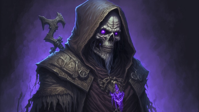 4K, skeleton, wizard, fantasy art, bones, necromancers, Grim Reaper ...