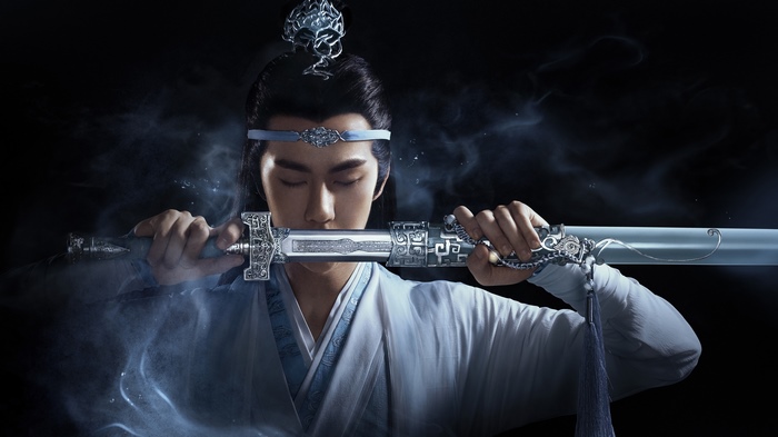 Lan Wangji Meditating with Sword