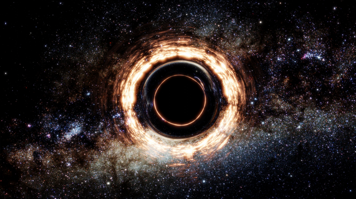 Black hole with accretion disk and stars