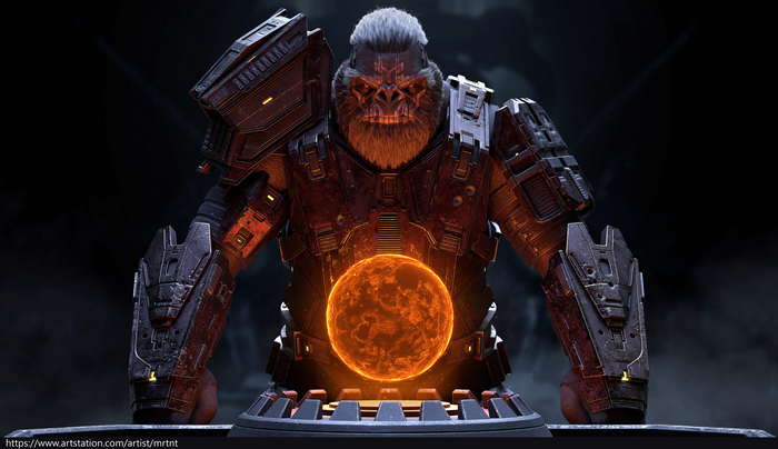 4K Brute with Orange Hologram in Halo