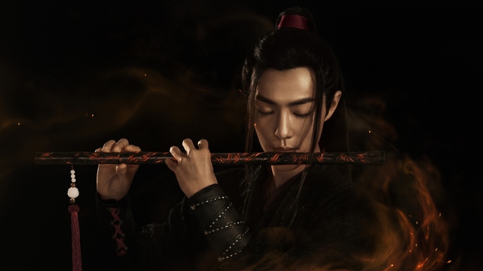 Wei Wuxian playing the flute