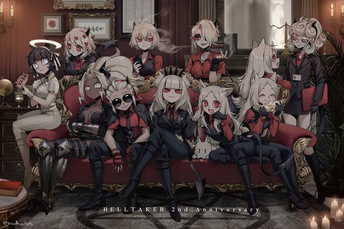 Helltaker 2nd Anniversary Group Portrait