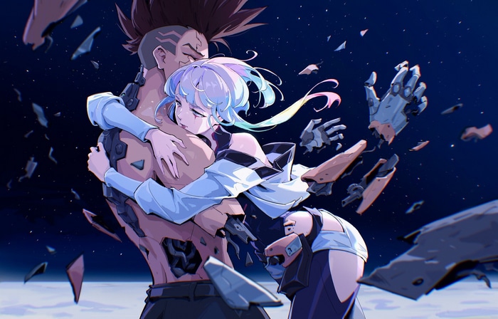 David Martinez and Lucyna Kushinada from Cyberpunk: Edgerunners