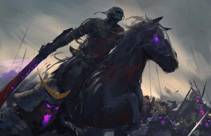 Ghostblade Rider and Samurai Army