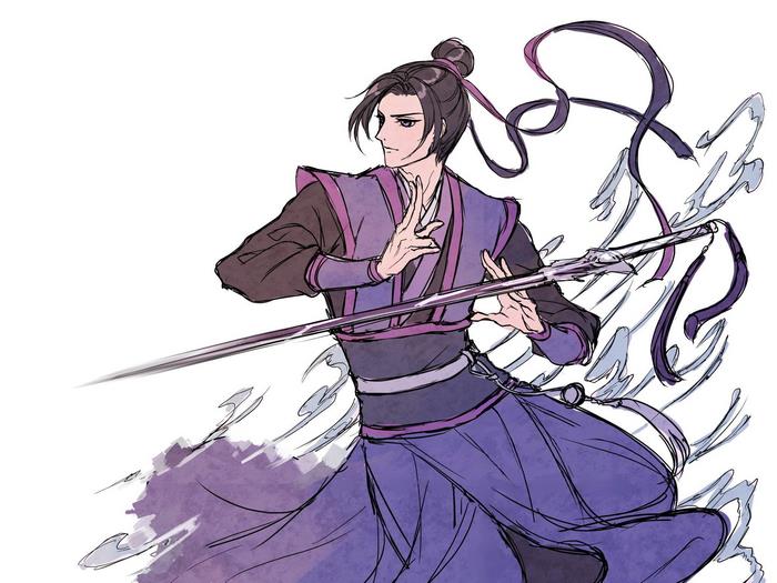 Jiang Cheng from Mo Dao Zu Shi with sword