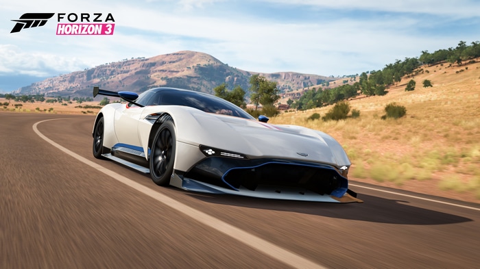 Forza Horizon 3 car on a winding road