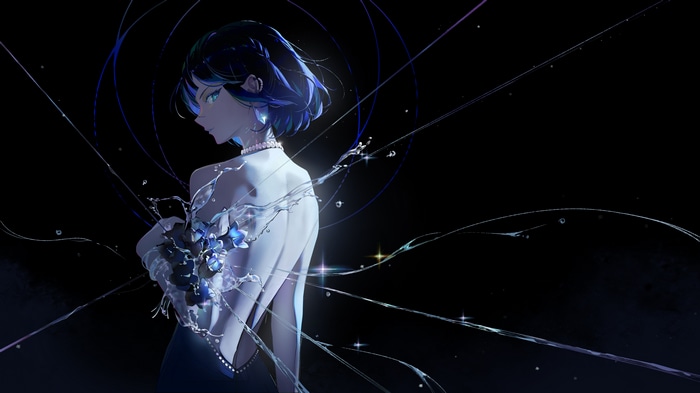 4K Genshin Impact Yelan with bare shoulders