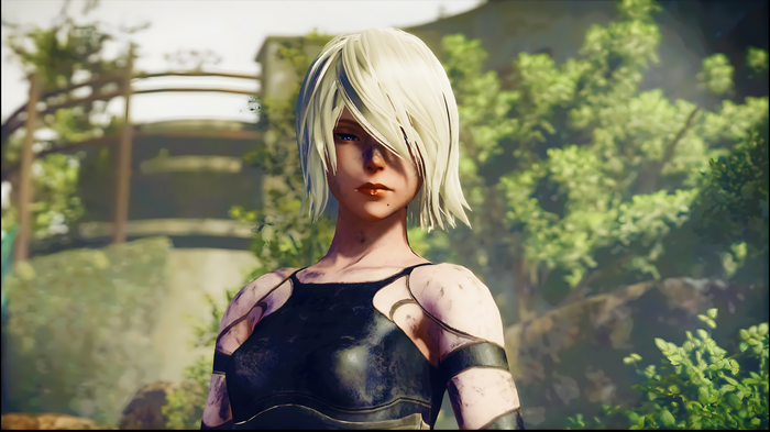 4K Nier: Automata A2 with white hair