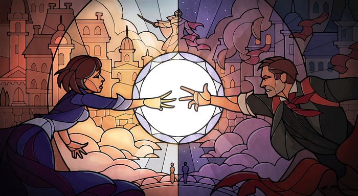 BioShock Infinite Elizabeth and Booker DeWitt fan art