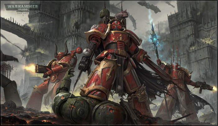 Warhammer 40,000 Chaos Marines in battle