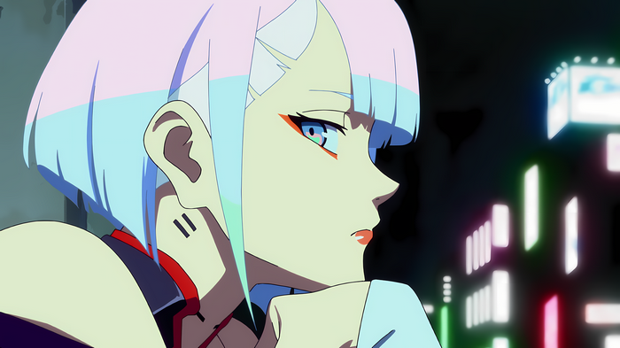 Lucy from Cyberpunk: Edgerunners in Night City