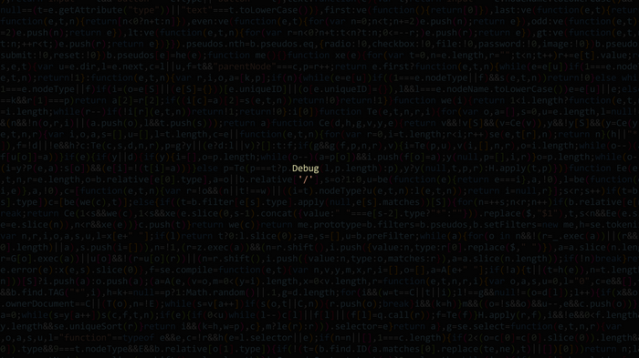 Abstract code on a dark background