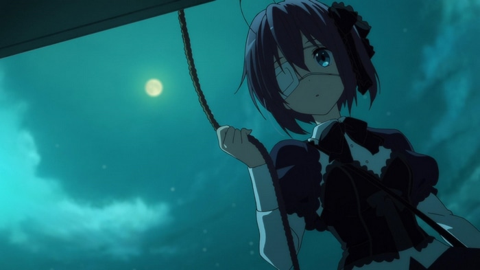 Takanashi Rikka in Chuunibyou demo Koi ga Shitai! at night