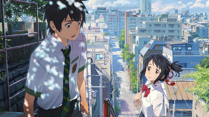 Taki Tachibana and Mitsuha Miyamizu in Kimi no Na Wa