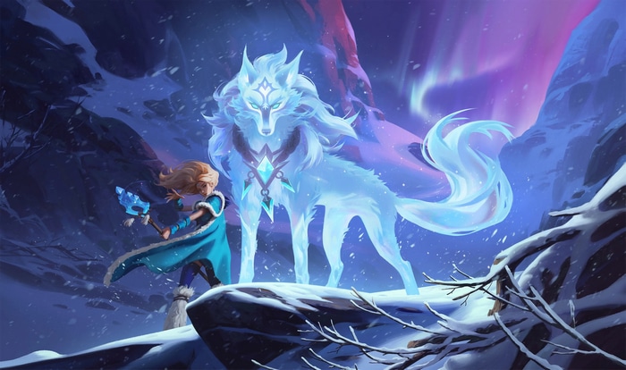 Crystal Maiden and Spirit Wolf in Dota 2
