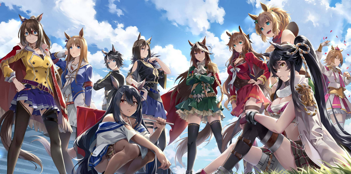 Uma Musume Pretty Derby Group of Horse Girls