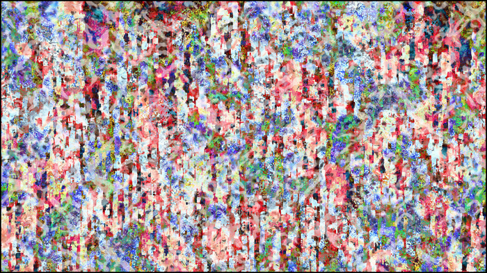 Colorful abstract pattern with vertical lines