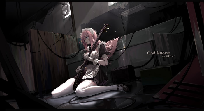 4K Gotou Hitori BOCCHI THE ROCK! Maid Guitar