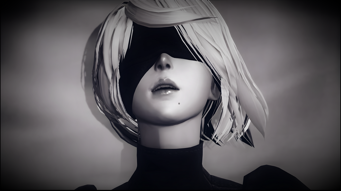 2B from Nier: Automata with blindfold