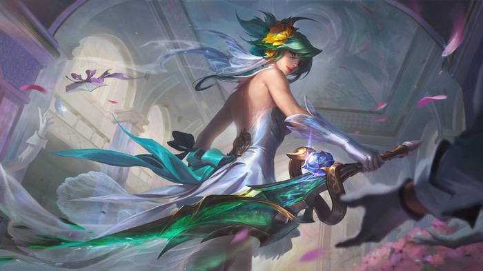 Crystal Rose Riven with Weapon in 4K
