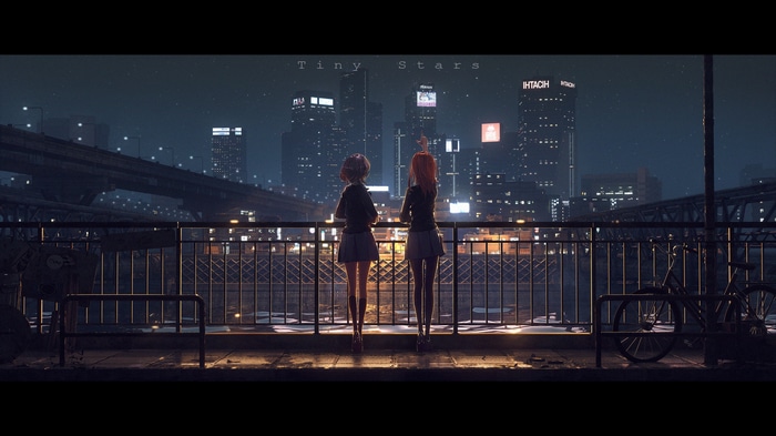 Tiny Stars: Love Live! Shibuya Kanon and Tang Keke in Cityscape
