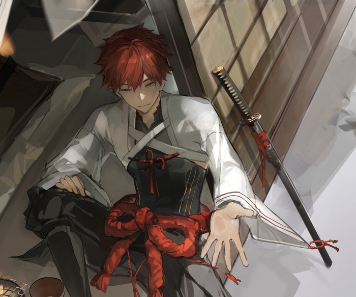 Redhead man with sword, Fate/Grand Order