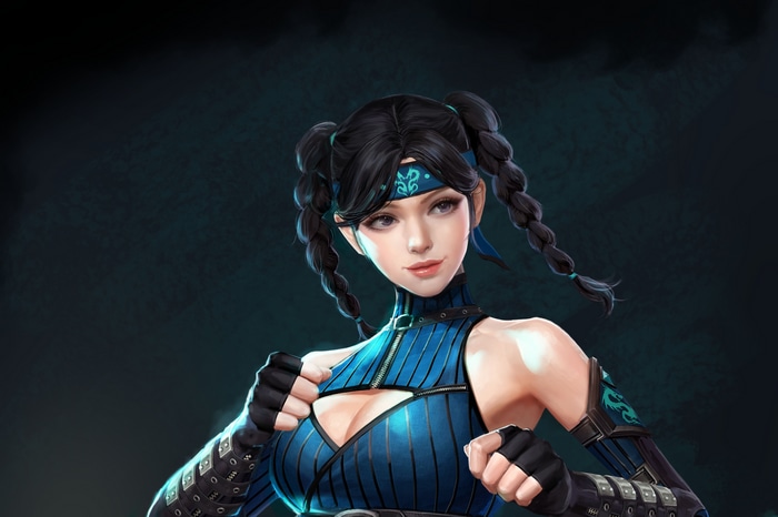 Fictional character with braids and headband
