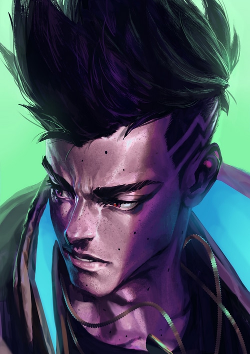 David Martinez from Cyberpunk: Edgerunners fan art