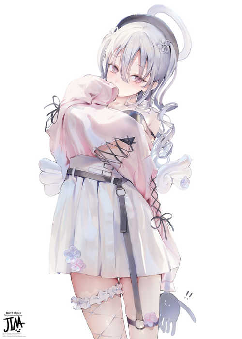 4K Anime Girl with Purple Eyes and Hair