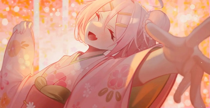 Milim Nava in Kimono