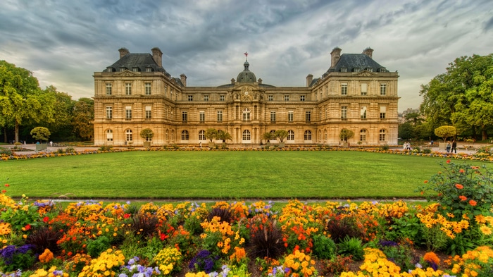 Luxembourg Palace Garden in Paris, France