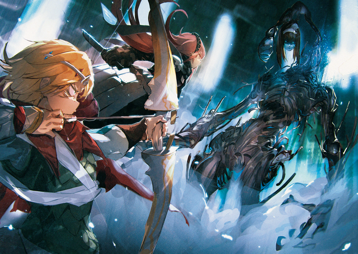 Neia Baraja and CZ2128 Delta fighting a creature in Overlord