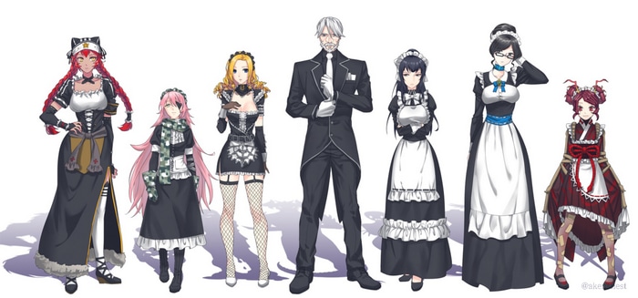 Pleiades from Overlord in Maid Outfits