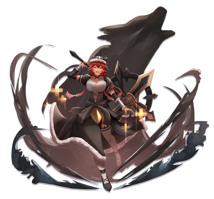 Lupusregina Beta from Overlord with wolf motif
