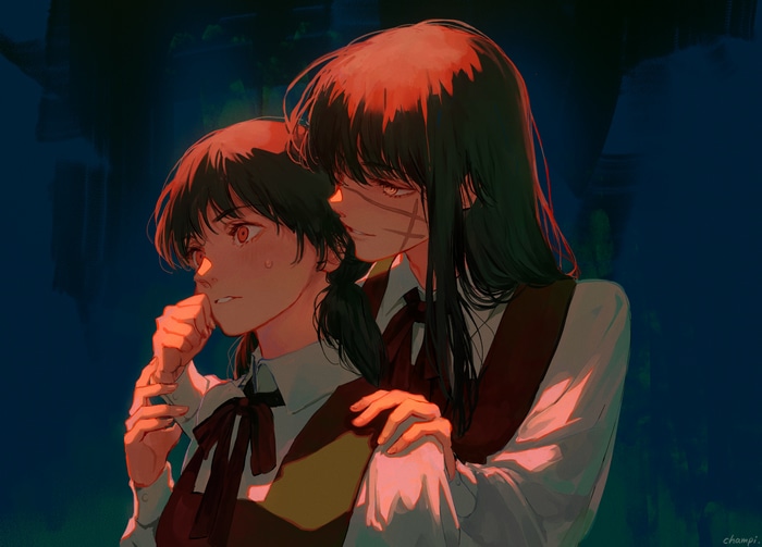 Mitaka Asa and Yoru from Chainsaw Man