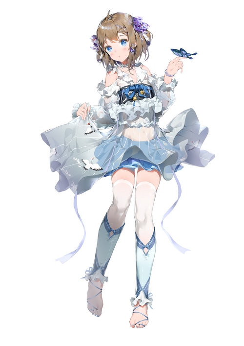 4K BODHI Wushushenghua Anime Girl with Butterfly