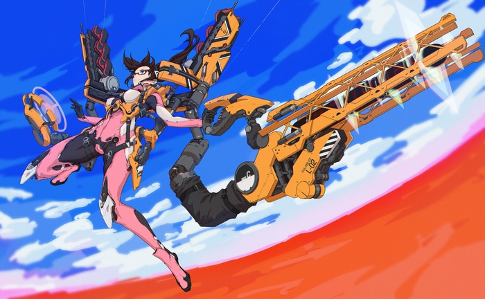 Makinami Mari Illustrious with large weapon