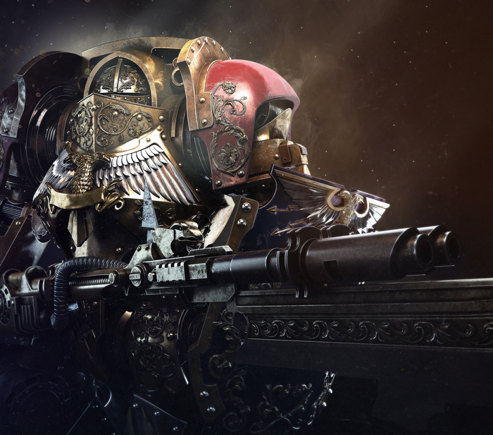 Warhammer 40,000 Adeptus Custodes with Bolter
