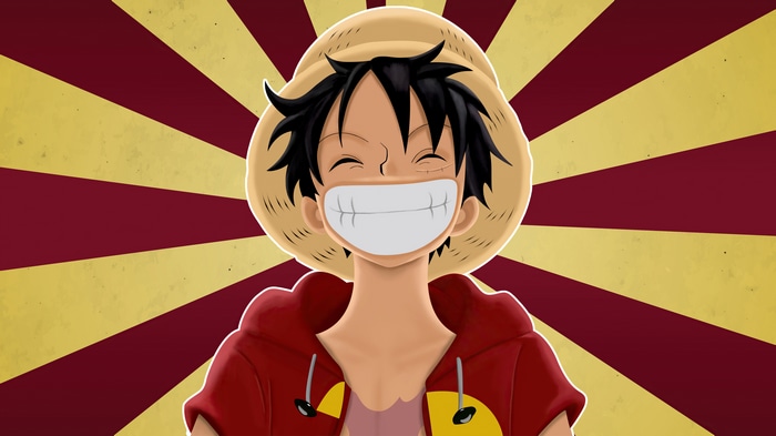4K One Piece Monkey D. Luffy Smiling