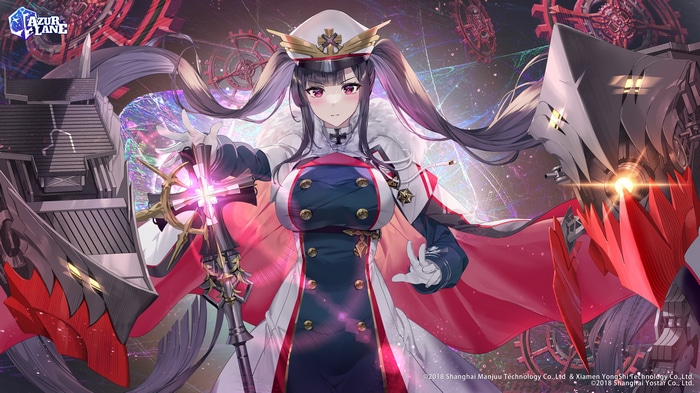 Peter Strasser Azur Lane Military Uniform with Scepter