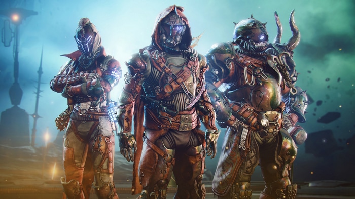 Destiny 2 futuristic armor warriors