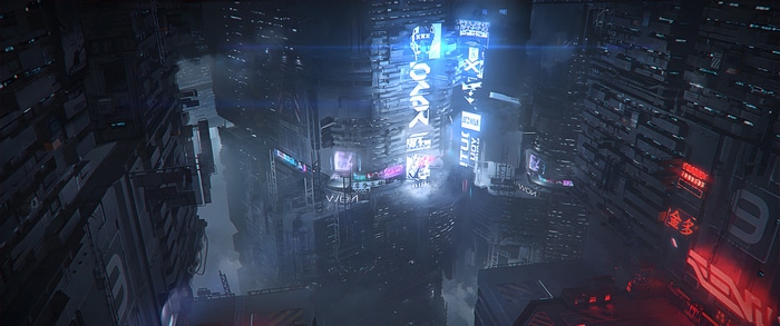Ghostrunner 2 Cyberpunk City Concept Art