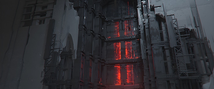 Ghostrunner 2 concept art by 505 Games