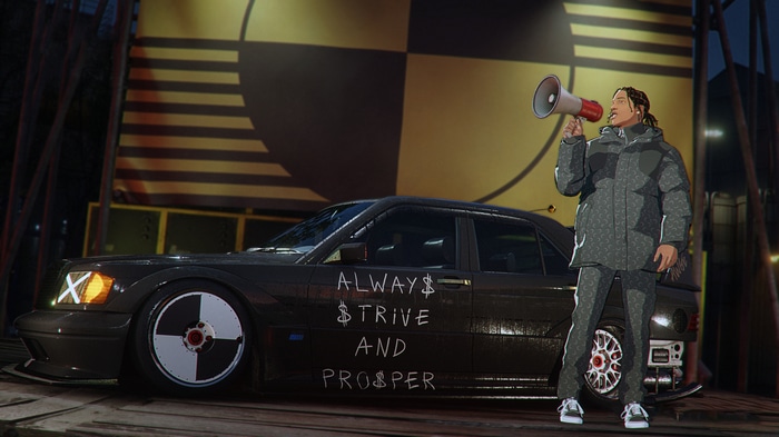 4K Need for Speed Unbound: ASAP Rocky with Mercedes-Benz