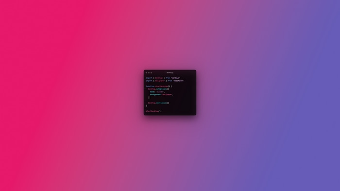 JavaScript code on a gradient background