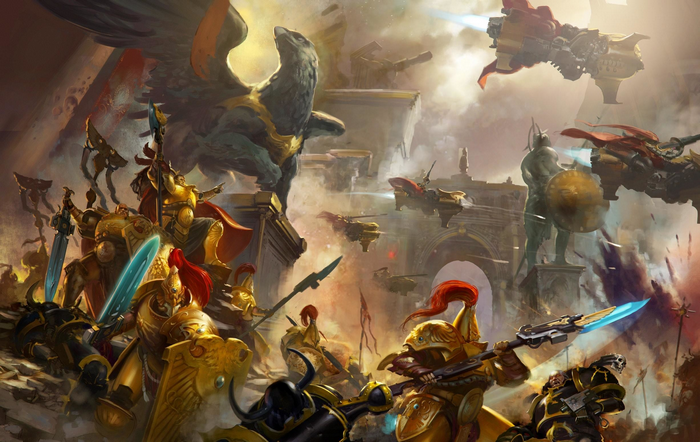 Warhammer 40,000 Adeptus Custodes Battle
