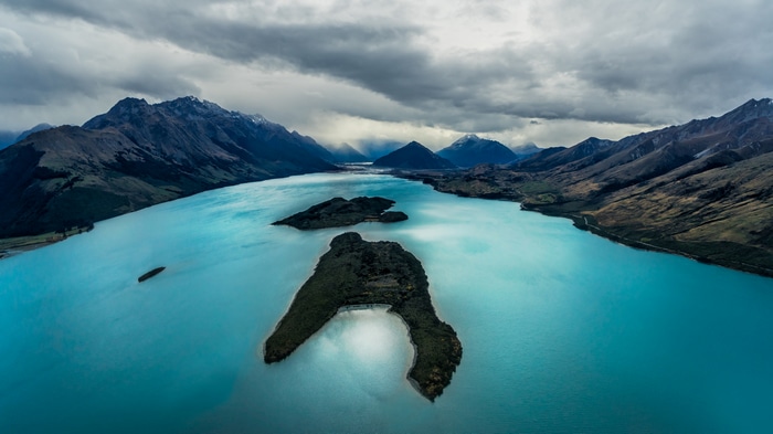 4K New Zealand Landscape with Islands and Mountains