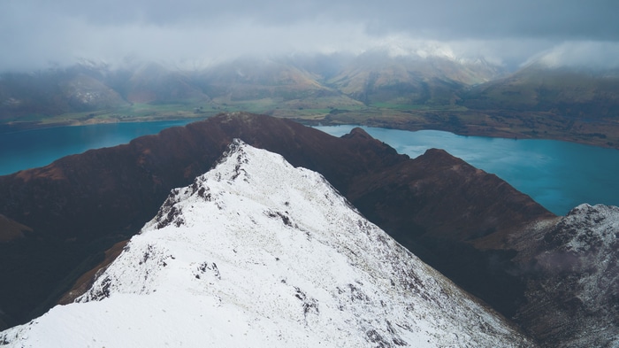 4K Snow Mountains and Lake Landscape in New Zealand