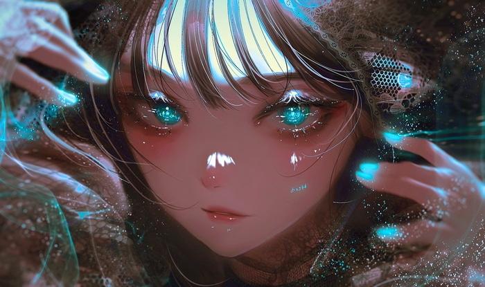 Kitagawa Marin from Sono Bisque Doll wa Koi wo Suru with blue eyes